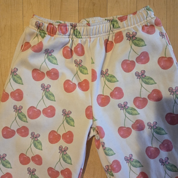 Cherry Print Women's Joggers - Picture 3 of 6